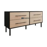 Solid Wood 4 Drawer Chest for Indian Home Storage - Image 2