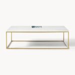 Large Marble Coffee Table for Living Room with Premium Indian Stone Finish - Image 4
