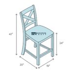 Handcrafted Hardwood Bar Stools for Kitchen Counters and Dining Spaces - Image 5