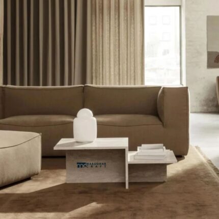 Modern Coffee Table with Two Distinct Tops for Stylish Living Rooms