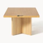 Solid Wood Oval Coffee Table for Living Room - Image 4