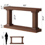 Handcrafted Wooden Rectangular Long Console Table for Contemporary Indian Interiors - Image 7