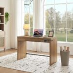 Solid Wood Study Table with Drawer