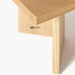 Solid Wood Oval Coffee Table for Living Room - Image 5