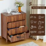 Classic Solid Wood Chest with 4 Drawers for Indian Homes - Image 3