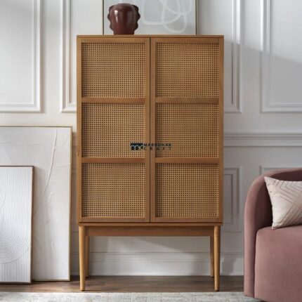 Solid Wood Accent Cabinet for Stylish and Functional