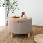 Minimalist Acacia Wood Coffee Table with Durable MDF Veneer Finish - Image 3