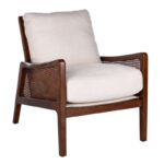 Top Grain Leather Armchair with Solid Wood Frame for Living & Lounge Spaces - Image 4