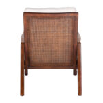 Top Grain Leather Armchair with Solid Wood Frame for Living & Lounge Spaces - Image 8