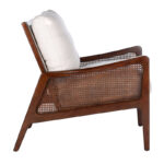 Top Grain Leather Armchair with Solid Wood Frame for Living & Lounge Spaces - Image 7