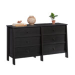 Solid Wood 6-Drawer Double Dresser with Mid-Century Fluted Design - Image 8