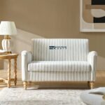 Loveseat with Solid Wood Spindle Legs for Stylish Indian Homes - Image 2