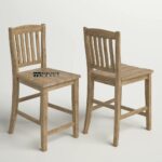 Solid Wood Counter Stool Set of 2 for Kitchen & Bar Seating - Image 3