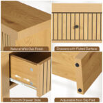 Long 70.9 Inch Solid Wood Console Table - Image 4