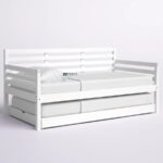 Modern Haven Solid Wood Daybed with Trundle – White Finish - Image 4