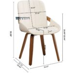 Upholstered Faux Leather Dining Chairs with Cushioned Comfort and Modern Design – Set of Two - Image 4