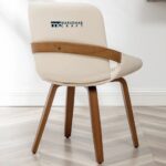 Upholstered Faux Leather Dining Chairs with Cushioned Comfort and Modern Design – Set of Two - Image 5