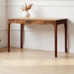 Wood Console Table / Study Table with Drawers - Image 3