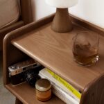 Sheesham Wood Bedside Table in Walnut Finish for Modern Indian Bedrooms - Image 3