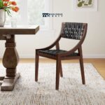 Leather Dining Chair with Cushioned Comfort and Elegant Modern Design - Image 3