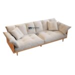 Cotton Linen Upholstered Sofa with Strong Wooden Frame - Image 3