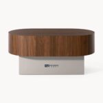 Oval Wooden Side Table for Living Room and Bedroom - Image 4