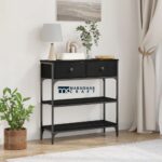 Engineered Wood and Steel Console Table - Image 3