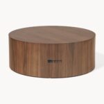 Solid Wood Round Centre Table for Living Room with Elegant Indian Craft Finish - Image 4
