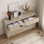 55-Inch Wide 6-Drawer Double Dresser for Bedroom Storage, Clothes Organisation & Home Furniture Setup - Image 4