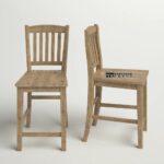 Solid Wood Counter Stool Set of 2 for Kitchen & Bar Seating - Image 4