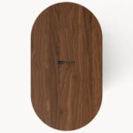 Oval Wooden Side Table for Living Room and Bedroom - Image 2