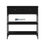 Engineered Wood and Steel Console Table - Image 5