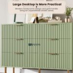 Fluted 6 Drawer Dresser with Deep Storage for Indian Bedrooms - Image 5