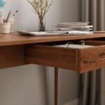 Wood Study Table with Drawer - Image 4