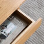 Handcrafted Solid Oak Storage Coffee Table with Dual Smooth-Glide Drawers - Image 11