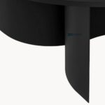 Modern Coffee Table in Black powder-coated steel, particleboard + oak veneer - Image 4