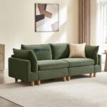 2 Piece Upholstered Modular Sofa with Solid Wood Base - Image 5