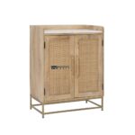 Marble Top Cabinet with Interior Wine Rack - Image 5