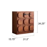 Mid-Century Modern Minimalist Walnut Side Cabinet - Image 2