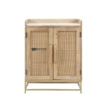 Marble Top Cabinet with Interior Wine Rack - Image 2