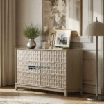 55-Inch Wide 6-Drawer Double Dresser for Bedroom Storage, Clothes Organisation & Home Furniture Setup - Image 2