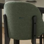 Premium Upholstered Counter Stools with Solid Wood Base - Image 5