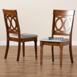 Upholstered Oak Side Chairs with Solid Wood Frame and Comfortable Cushioning – Set of Two - Image 5