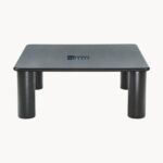 Solid Oak Wood Coffee Table Black lacquered oak - Image 3