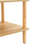 Solid Wood Rectangular Coffee Table with Modern Double-Layer Storage Design - Image 8