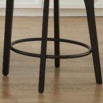 Premium Upholstered Counter Stools with Solid Wood Base - Image 6