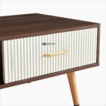 Solid Wood Coffee Table for Living Room with Classic Design - Image 2