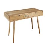 Wood Study Table with Drawers - Image 5