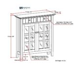 Solid Wood Bar Cabinet with 2 Shelves and 2 Storage Drawers - Image 5