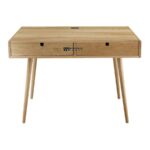 Wood Study Table with Drawers - Image 2